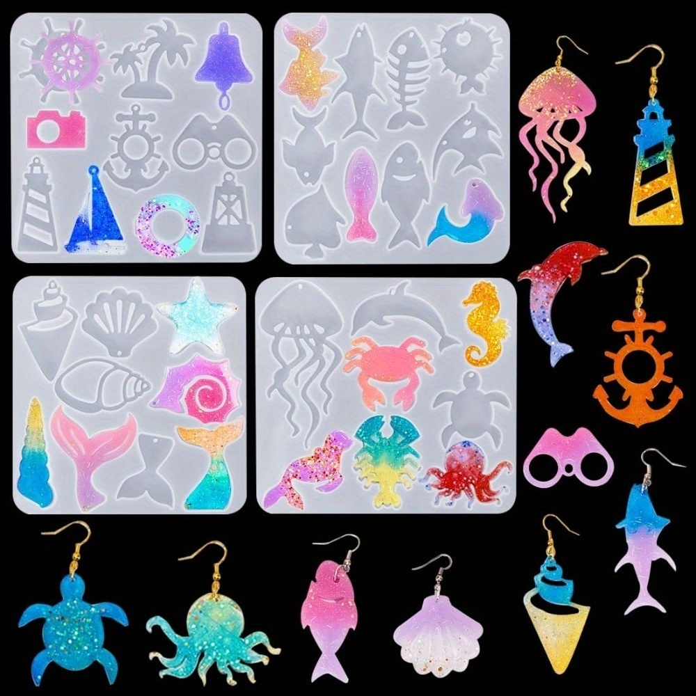 The Ocean-themed Earring And P - Aquarium Marine Fishes ulasan dan harga