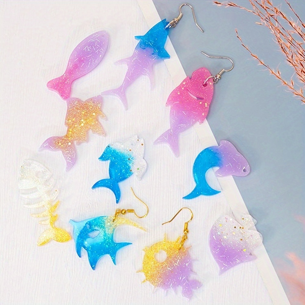 The Ocean-themed Earring And P - Aquarium Marine Fishes ulasan dan harga