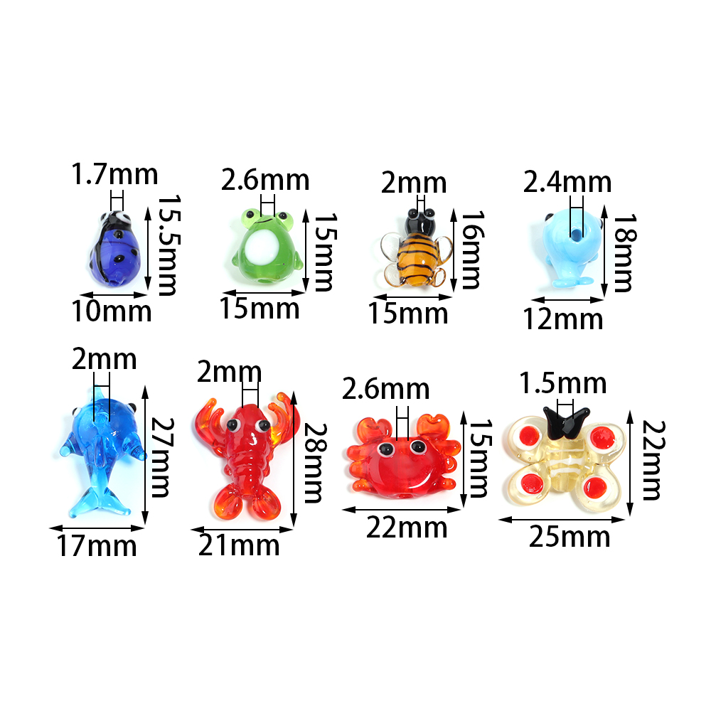 2Pcs Glass Pendant Marine Anim - Aquarium Marine Fishes ulasan dan harga