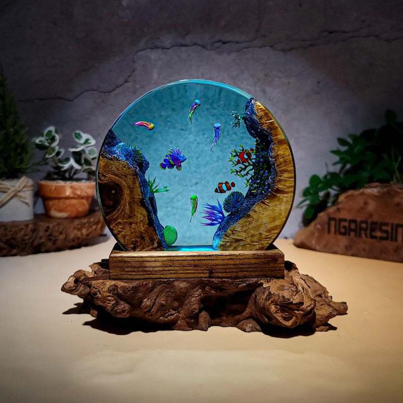 Ocean Aquarium Organism Resin  - Aquarium & Marine Museum Ums ulasan dan harga