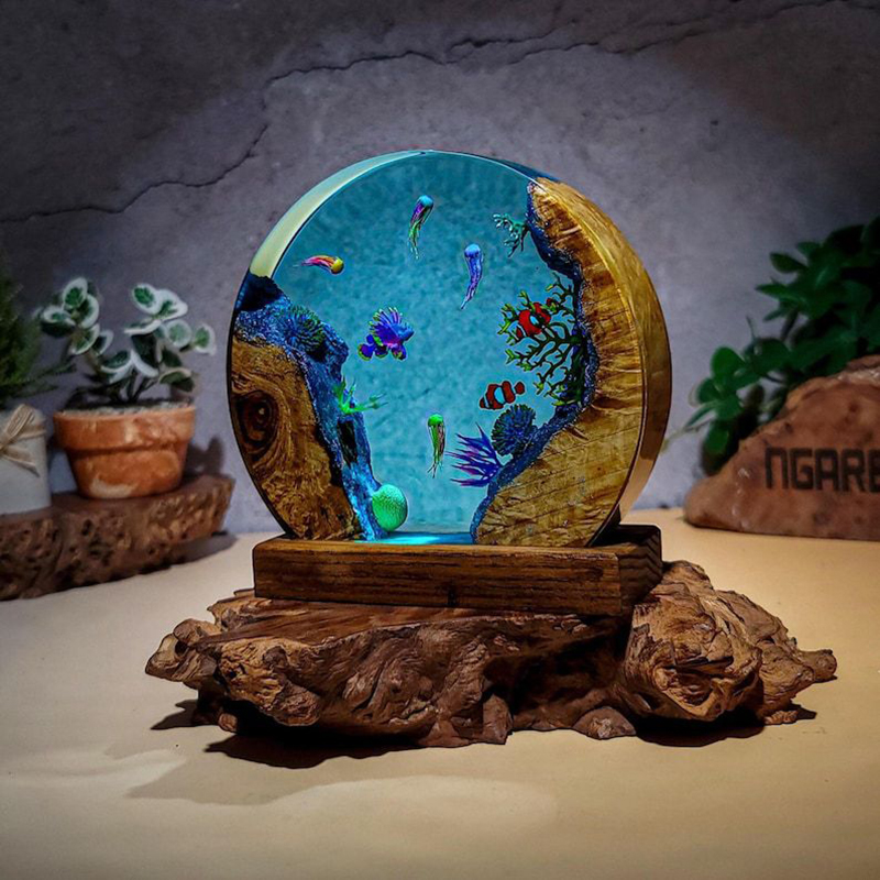 Ocean Aquarium Organism Resin  - Aquarium & Marine Museum Ums ulasan dan harga