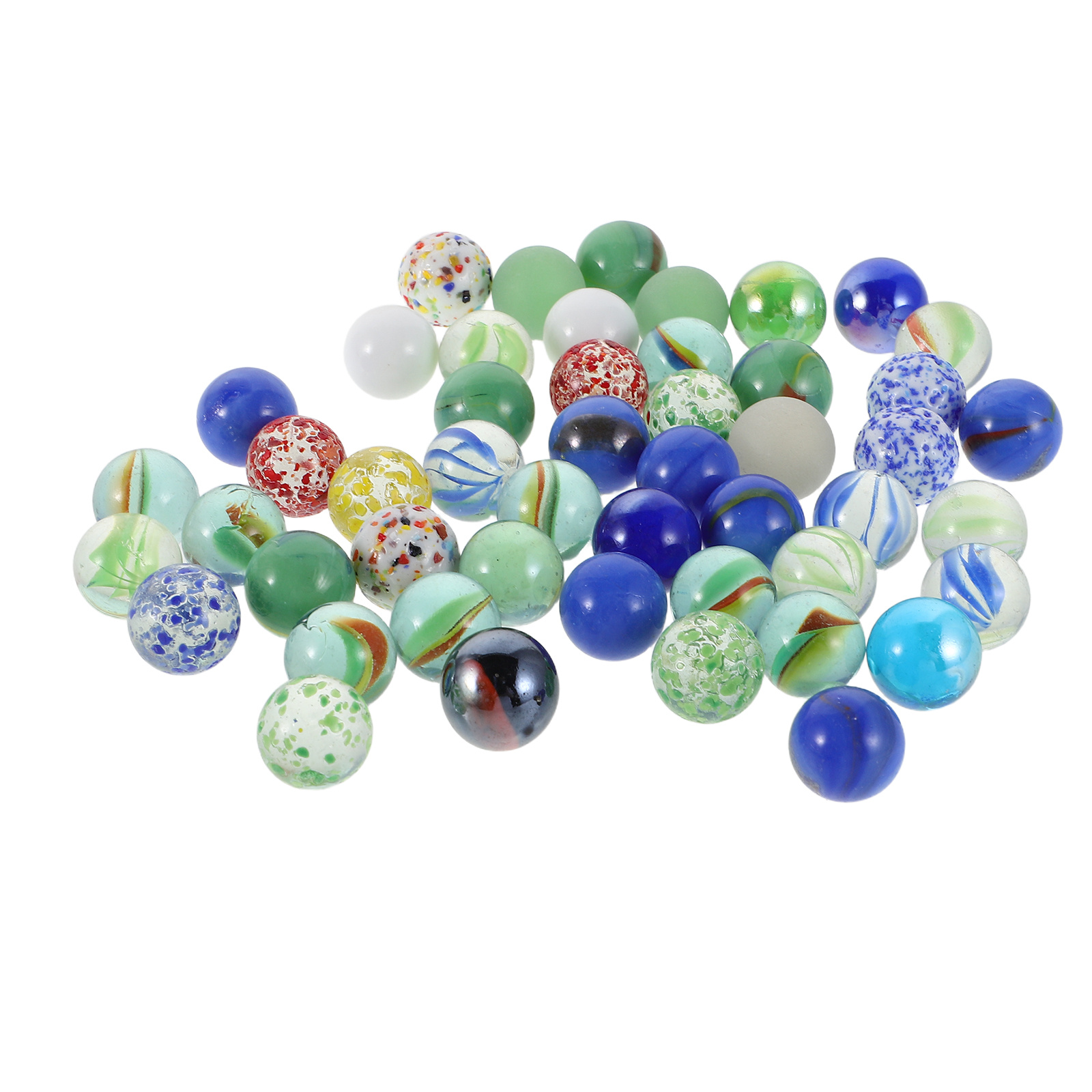50Pcs Colored Glass Marbles Bu - Marine Aquarium Kit ulasan dan harga