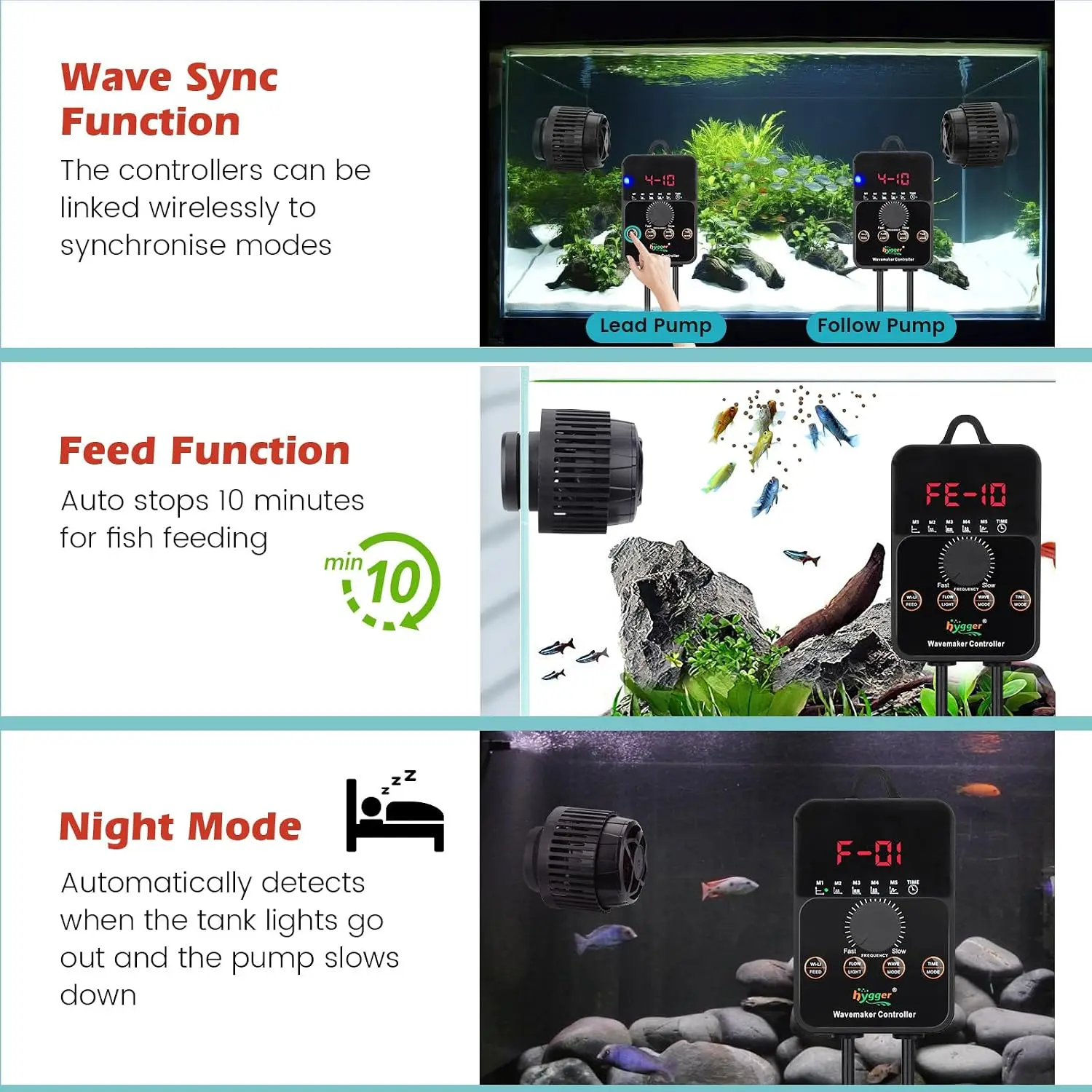 Adjustable Flow Aquarium Wave  - Powerhead Wave Maker ulasan dan harga