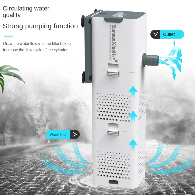 SUNSUN 3 in 1 Filter for Aquar - Aquarium Blue Marine Reef 60 ulasan dan harga