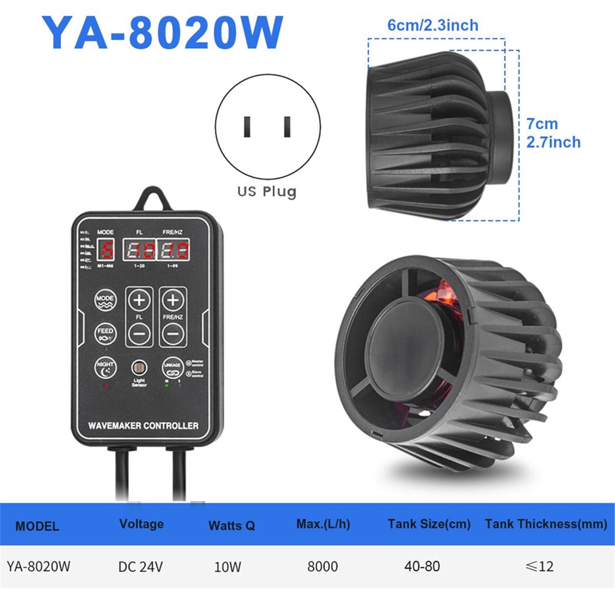 NEW Fish Magnetic Aquarium Wav - Powerhead Wave Maker ulasan dan harga