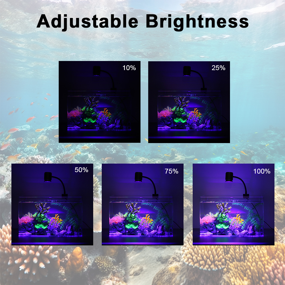 LED Aquarium Light Full Spectr - Marine Aquarium Uv Light ulasan dan harga