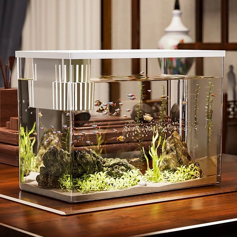 PET+ABS Fish Tank New Transpar - Marine Aquarium Kit ulasan dan harga